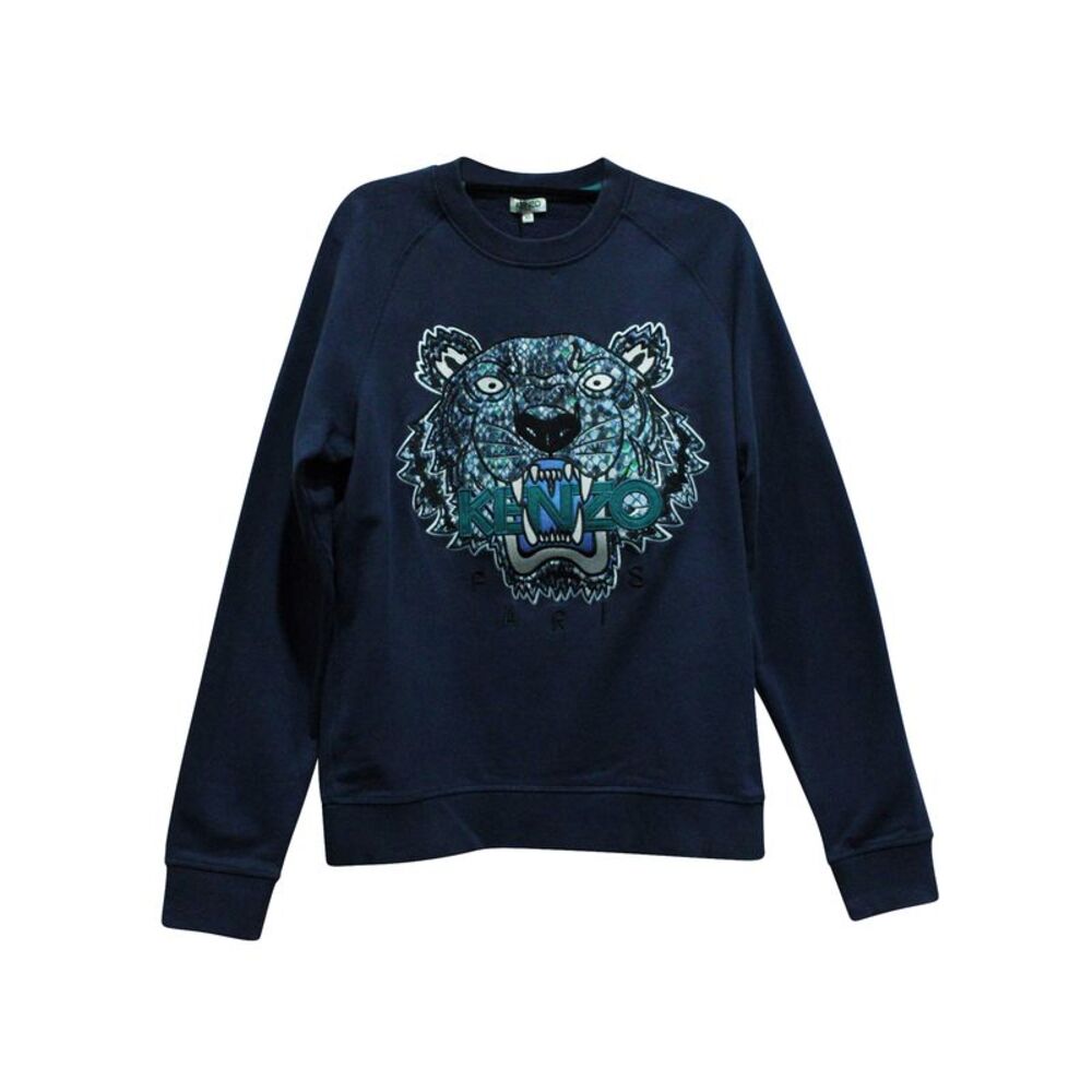Kenzo Tiger Sweatshirt in Navy Blue Cotton